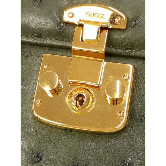 Gucci Ostrich Handbag - Picture 9 of 9